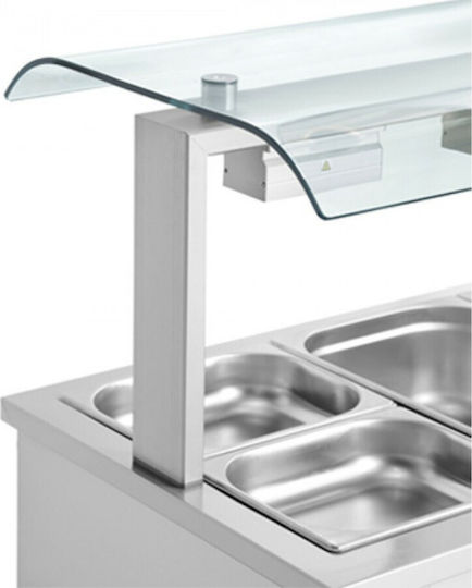 Inomak Heated Display Bain Marie 2xGN 2260W W76xD63xH71cm