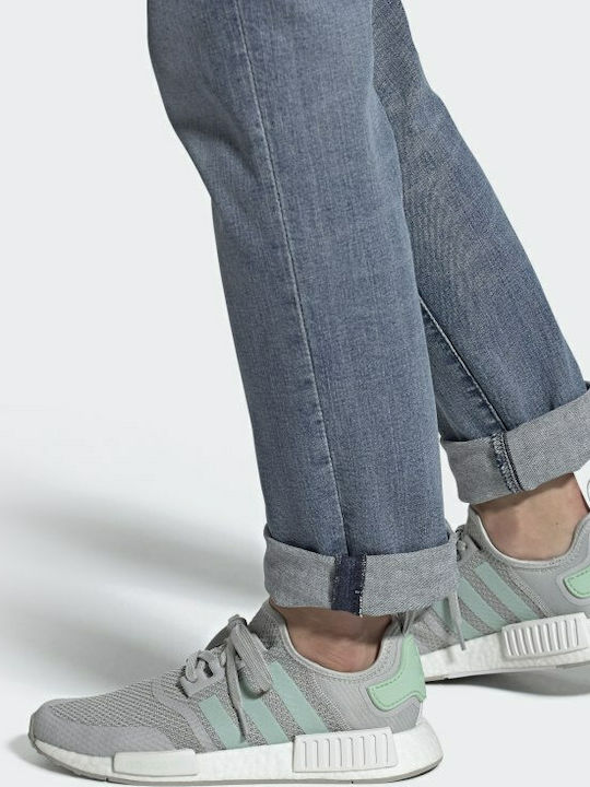 Adidași NMD_R1 Gri Două / Verde Blush / Alb Nor