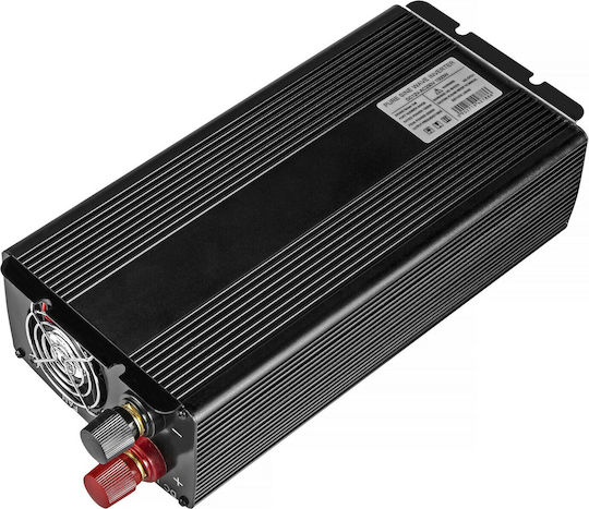Green Cell Inverter Αυτοκινήτου Καθαρού Ημιτόνου 2000W για Μετατροπή 12V DC σε 230V AC με 1xUSB