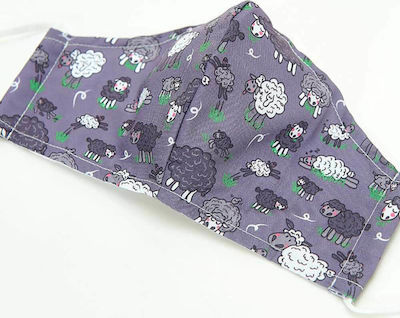 Eco Chic Face Cover Grey Sheep 1τμχ