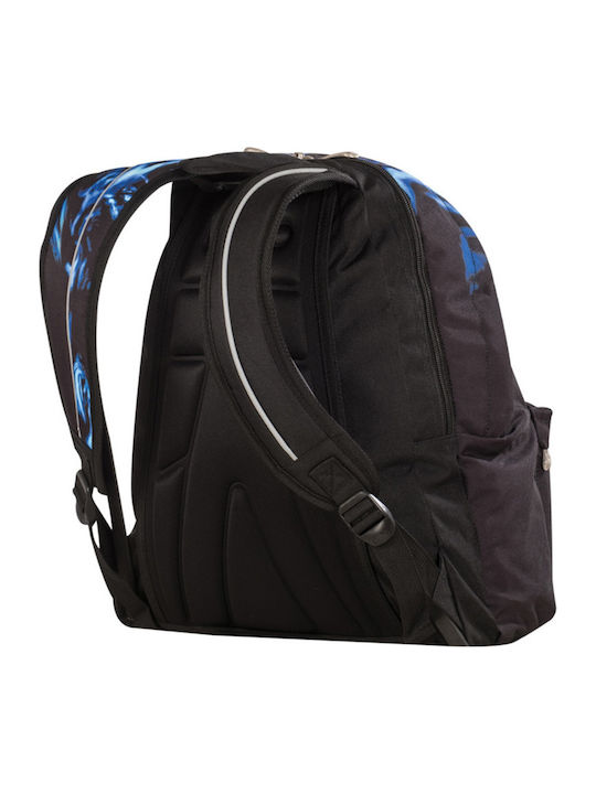Polo Idea Cats Eyes Schulranzen Rucksack Junior High-High School Schwarz mit Flaschenhalter 25Liter 2017