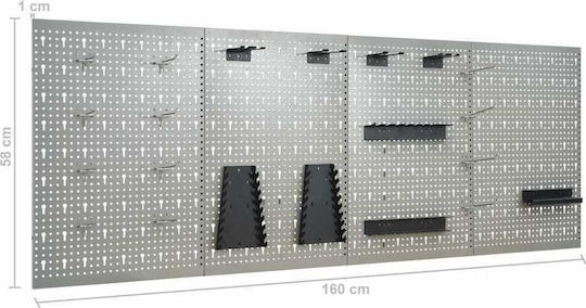 vidaXL Perforated Back 160x58cm
