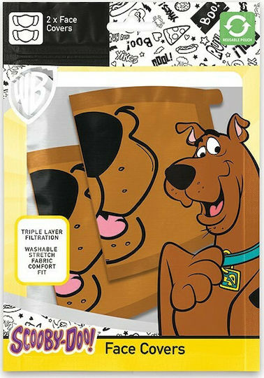 Pyramid International Face Cover Triple Layer Protection Μάσκα Προστασίας Υφασμάτινη Scooby Doo PYR85566 2τμχ