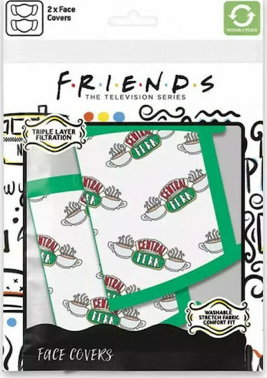 Pyramid International Face Cover Triple Layer Protection Friends Central Perks 2τμχ