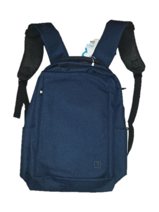 Rain Fabric Backpack Waterproof with USB Port Navy Blue 19.5lt