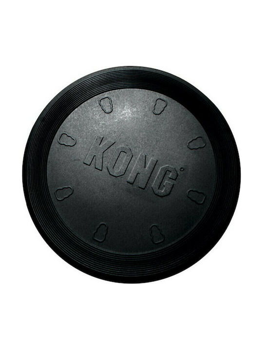 Kong Flyer Frisbee de Câine din Cauciuc Mare 25εκ. Negru