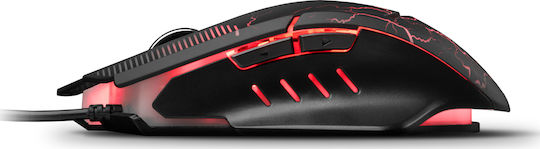 Liocat MX 557 C RGB Gaming Ποντίκι 3200 DPI Κόκκινο