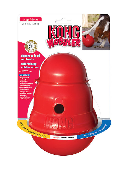 Kong Wobbler Schulung Hundespielzeug Groß Rote 1Stück