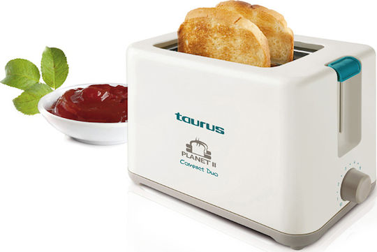 Taurus Planet II Φρυγανιέρα 2 Θέσεων 750W Λευκή