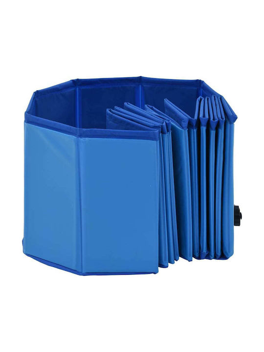 vidaXL Hundepool 120εκ. Blau 1Stück
