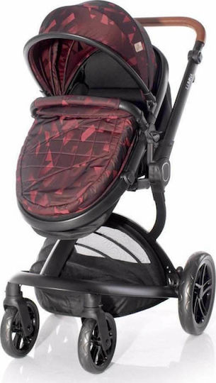 Lorelli Lumina Adjustable 2 in 1 Baby Stroller Suitable for Newborn Burgundy 12kg