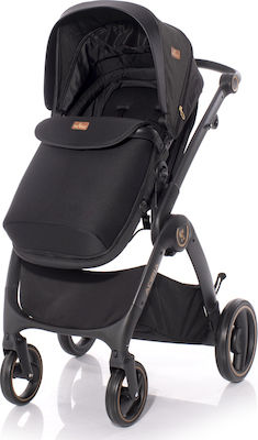 Lorelli Adria 2 in 1 Adjustable 2 in 1 Baby Stroller Suitable for Newborn Black Gold 12.20kg