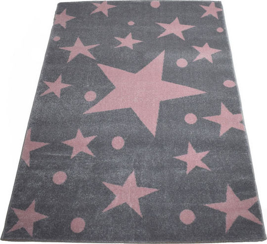 Alexander Carpets Breeze Stars Παιδικό Χαλί Αστέρια Γκρι 160x230cm Πάχους 10mm