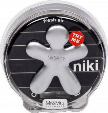 Mr & Mrs Fragrance Αρωματικό Αεραγωγού Αυτοκινήτου Niki Frosted Silver
