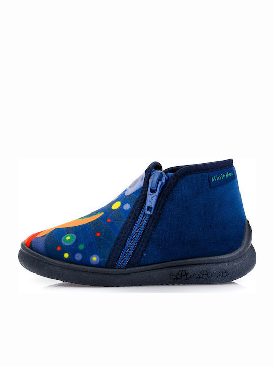 Anatomic Kids Slipper Ankle Boot Navy Blue Jojo 2