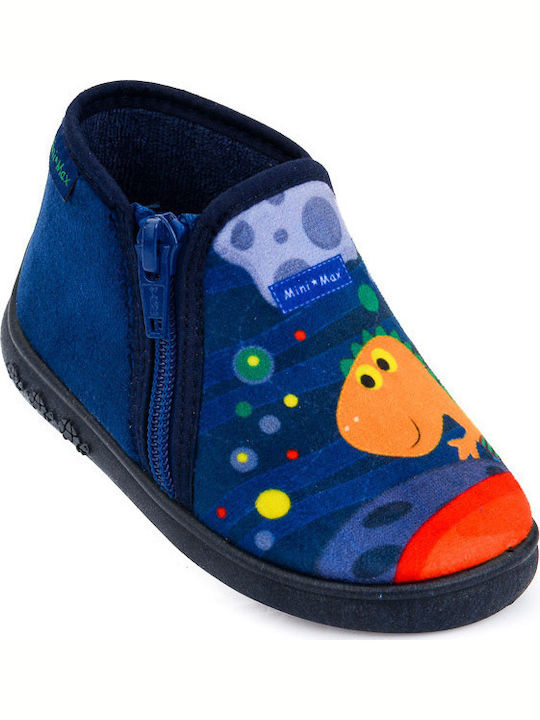 Anatomic Kids Slipper Ankle Boot Navy Blue Jojo 2