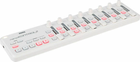 Korg Midi Controller NanoKONTROL 2 σε Λευκό Χρώμα