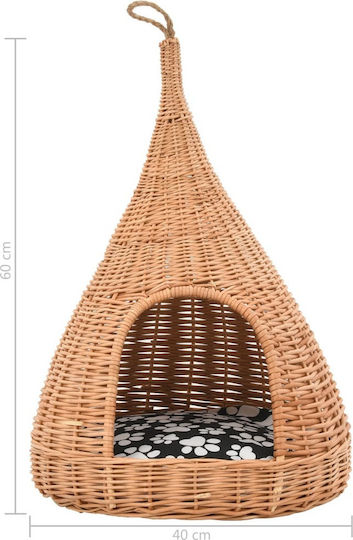 vidaXL Nest Cat Brown 40x40x60cm