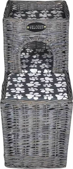 vidaXL Σπιτάκι Γάτας Γκρι 55x27x53cm