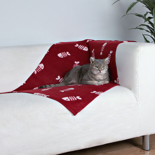 Trixie Beany Blanket Cat Red 100x70x1cm