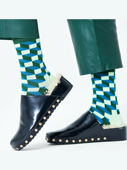 Happy Socks Filled Optic Ανδρικές Κάλτσες με Σχέδια Πολύχρωμες