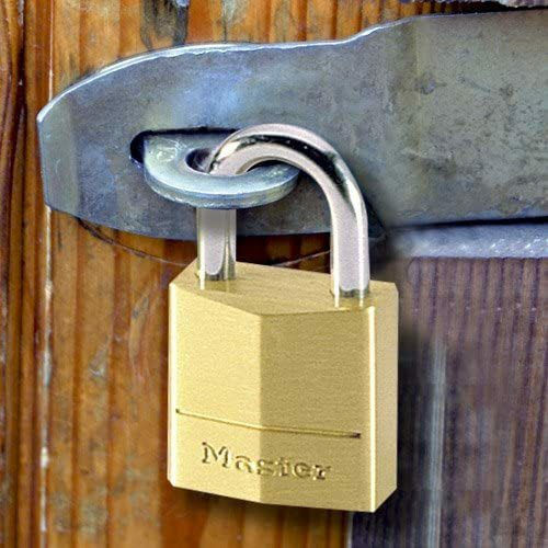 Master Lock 120EURT Μπρούτζινο Λουκέτο Πέταλο με Κλειδί 20mm 2τμχ