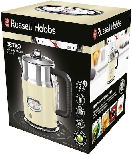 Russell Hobbs Retro Kettle 1.7lt 2400W Beige
