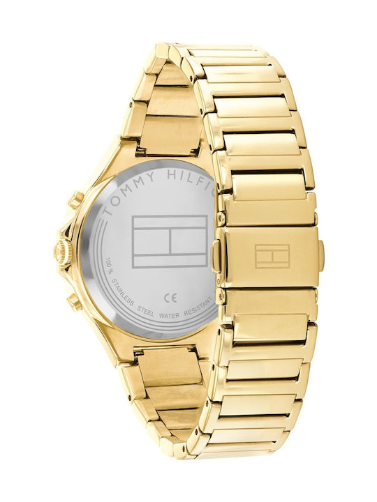 Tommy Hilfiger Eve Women's Watch Chronograph with Gold Metal Bracelet