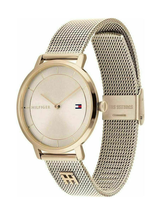 Tommy Hilfiger Tea Damen Uhr mit Rose Gold Metallarmband