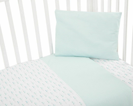 Kikka Boo Baby Crib Bedding Set Cars 4pcs Green