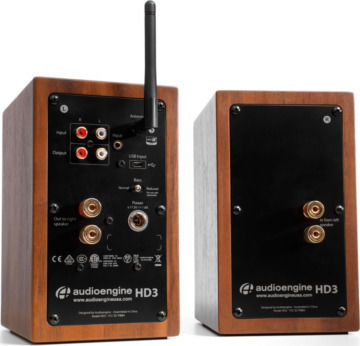 Audioengine HD3 Αυτοενισχυόμενα Ηχεία 2 Δρόμων με Wi-Fi & Bluetooth 15W (Ζεύγος) Καφέ