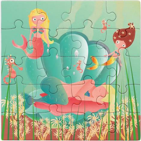 Παιδικό Puzzle Magnetic Puzzle Book Mermaid για 3+ Ετών 40pcs Scratch Europe