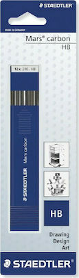 Staedtler 12 Pencil Leads Mars Carbon Thickness 2mm Type HB