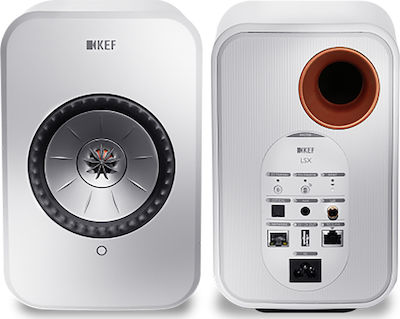 Kef LSX Difuzoare active 2 Nr. de șoferi cu Wi-Fi și Bluetooth 70W (Pereche) Alb