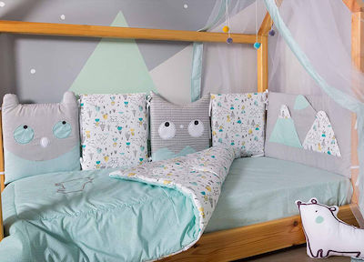 Baby Star Σετ Pentru Patut Nordic the Bear Verde 3buc