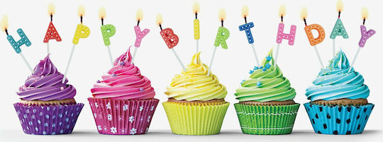 Legami Milano Κεράκι Γενεθλίων Happy Birthday Πολύχρωμο 13τμχ HAP0002