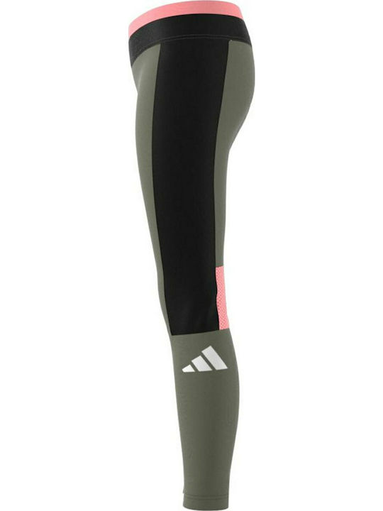 Kinder Leggings Sport Lang Khaki