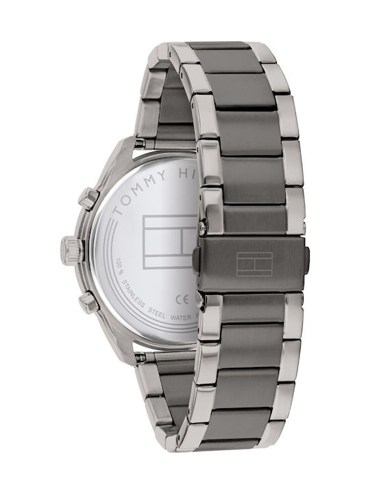 Tommy Hilfiger Patrick Battery Watch with Metal Bracelet Silver