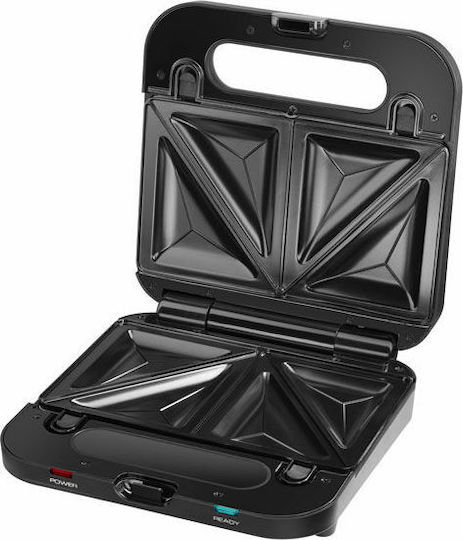 Amica SMK4011 Sandwich Maker with Removable Plates for for 2 Sandwiches Sandwiches 750W Black