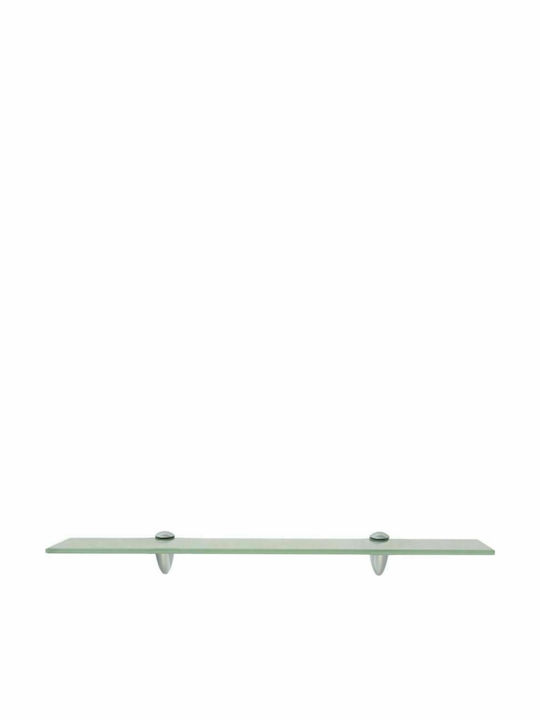 vidaXL An der Wand montiert Badezimmerregal Glas 60x10x0.8cm Transparent