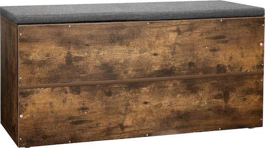 Ξύλινη Παπουτσοθήκη με 5 Ράφια Καφέ Μ104xΠ30xΥ48cm