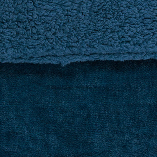 Borea Κουβερτοπάπλωμα με Γέμιση Hollowfiber Υπέρδιπλο 220x240εκ. Cozy Πετρόλ 300 GSM
