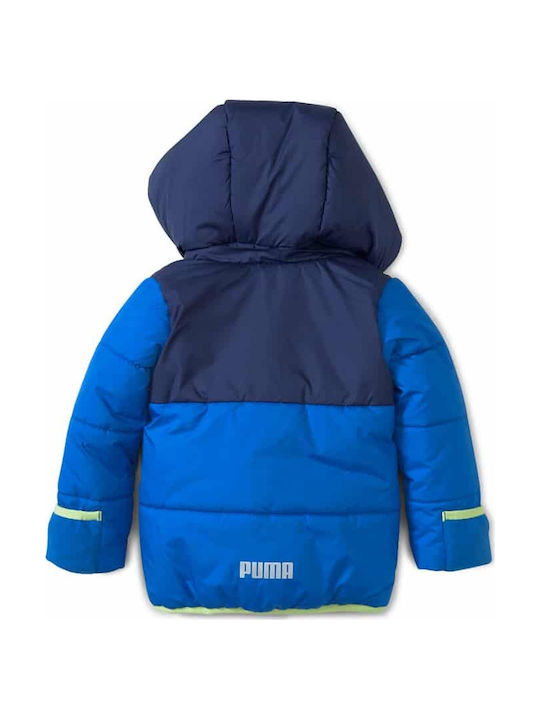 Puma Kids Sports Jacket short Hooded Blue