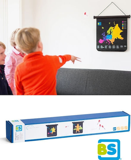 BS Toys Set with Target & Darts Magnetic Double-Sided Target with 3 Darts