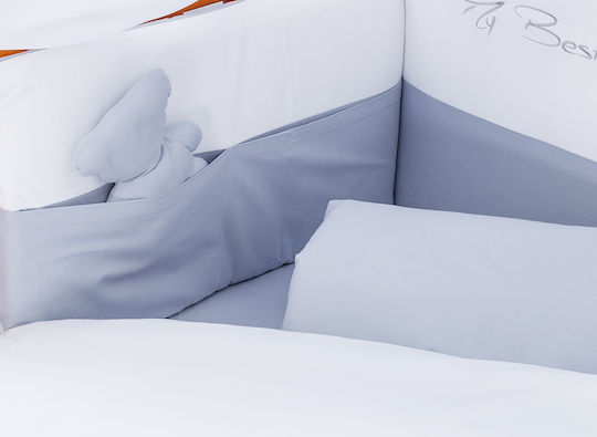 Tuttolina Set Für Krippe Bear Gray 7Stück