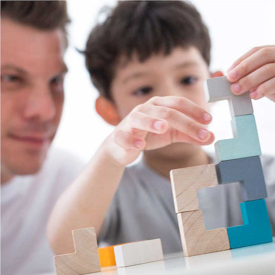Wooden Kids Puzzle 3D Mini Cube 9pcs Plan Toys