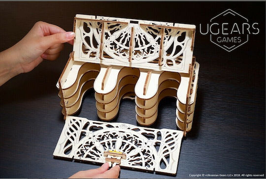 Ugears Wooden Construction Toy Card Holder Device for Tabletop for Children 12+ years old+ Years