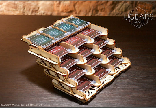 Ugears Joc de construcție din lemn Card Holder Device for Tabletop pentru copii de 12++ ani