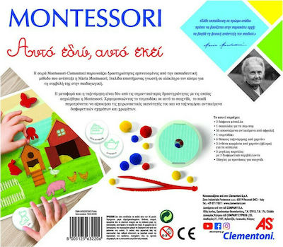 Clementoni Αυτό Εδώ Αυτό Εκεί Montessori Lehrspielzeug Wissen für 3-6 Jahre