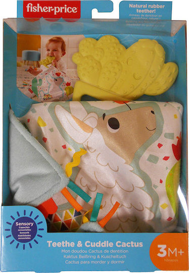 Fisher Price Πανάκι Μωρού Teethe & Cuddle Cactus Πράσινο
